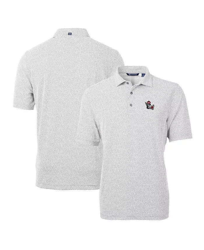 

Мужская поло NC State Wolfpack Virtue Eco Pique Botanical Cutter & Buck, серый