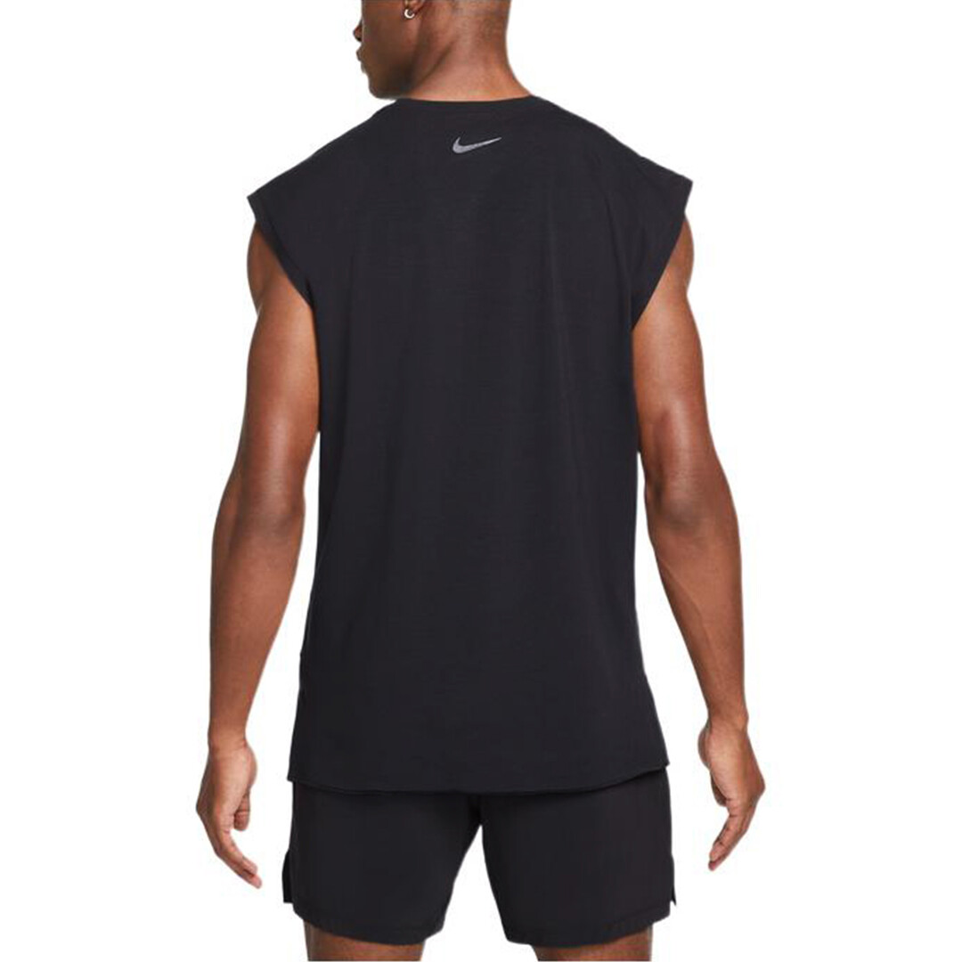 Мужская майка Nike из полиэстера свободная, черный — фото 3