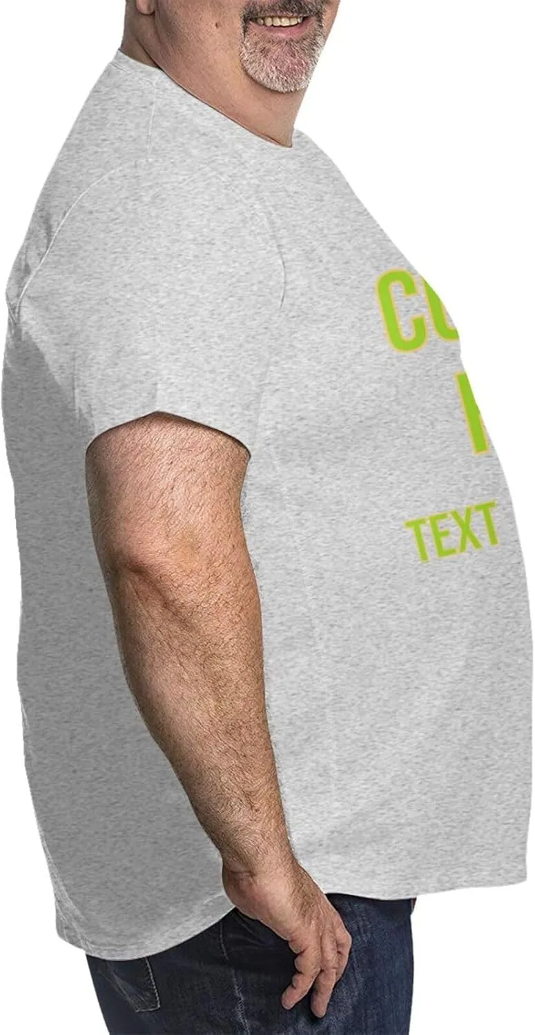 Футболка Custom Shirt Mens Funny T Shirts Big and Tall с логотипом — фото 4