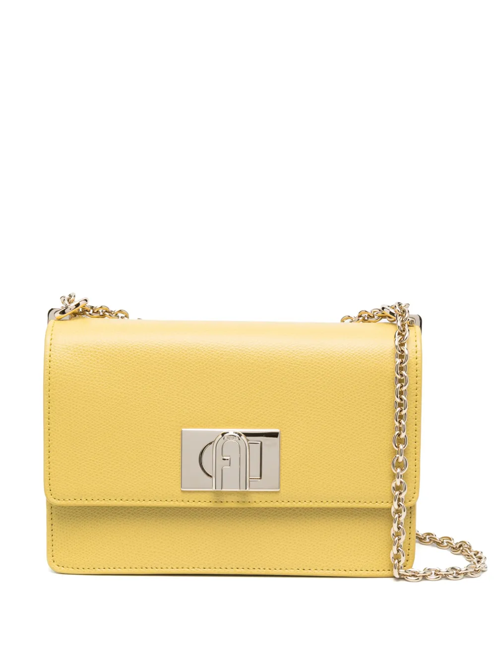 

Сумка на плечо с пряжкой-логотипом Furla, желтый