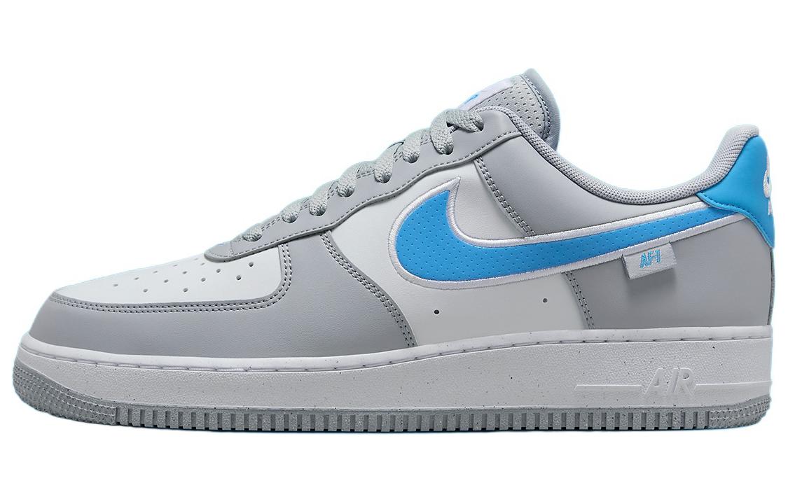 

Кроссовки Nike Air Force 1 Skateboarding Shoes Men Low-top Gray/White/Blue, серый/белый/синий