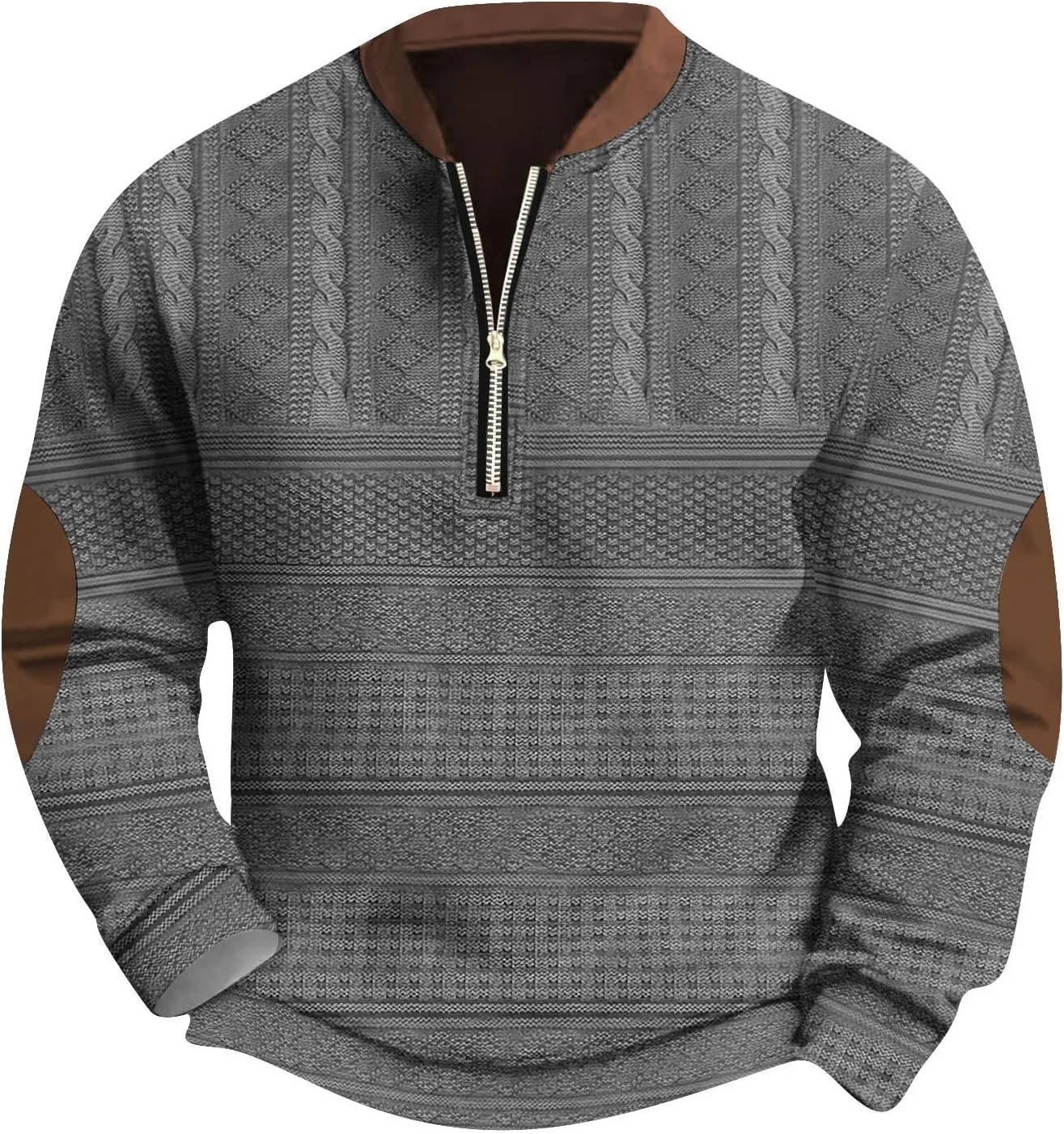 

Полузиппуловер мужской Vintage Comfy Knit Print Graphic Bakgeerle