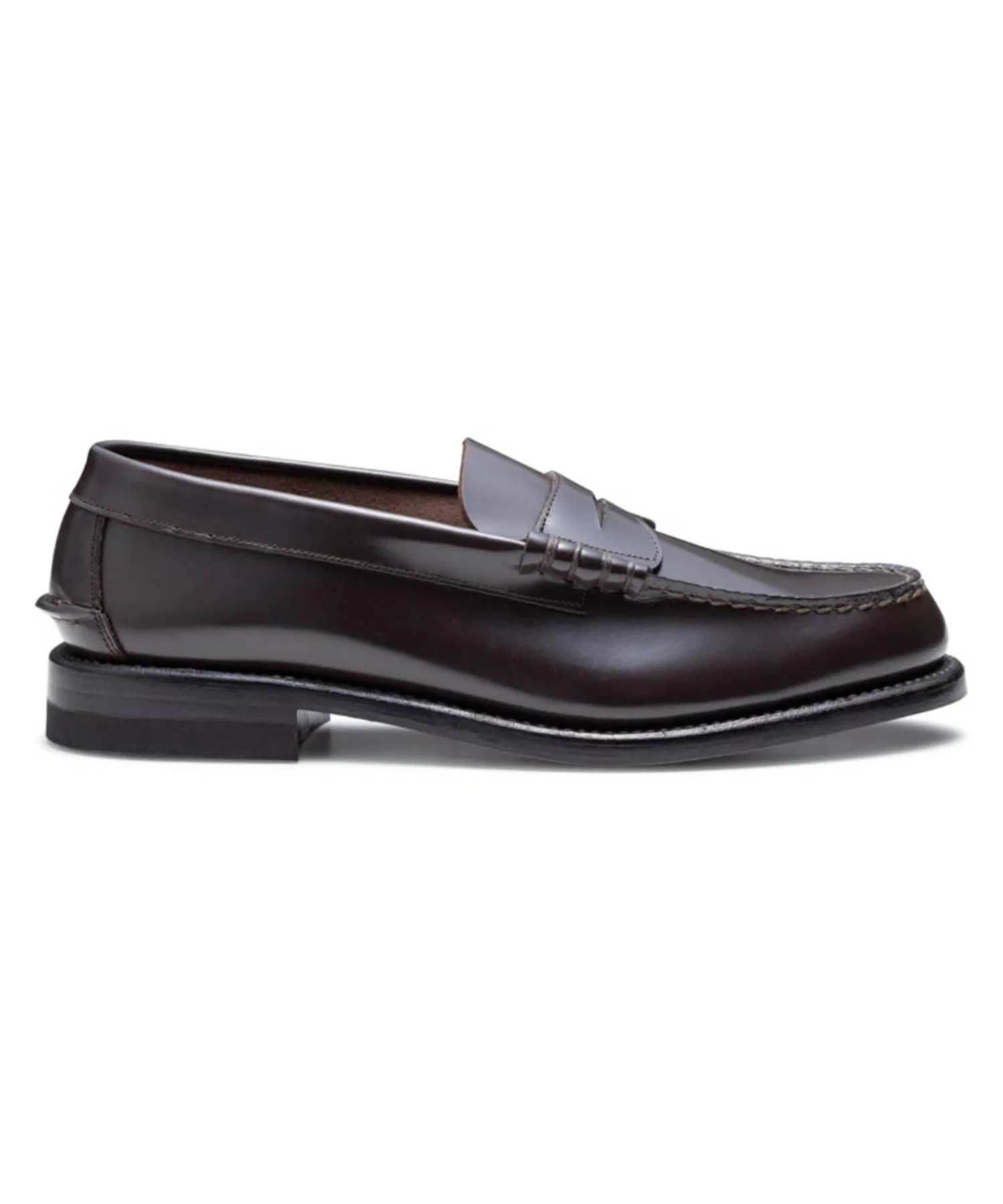 Мужские кожаные лоферы REGAL Boots Mark 2177 тёмно-коричневые — фото 4