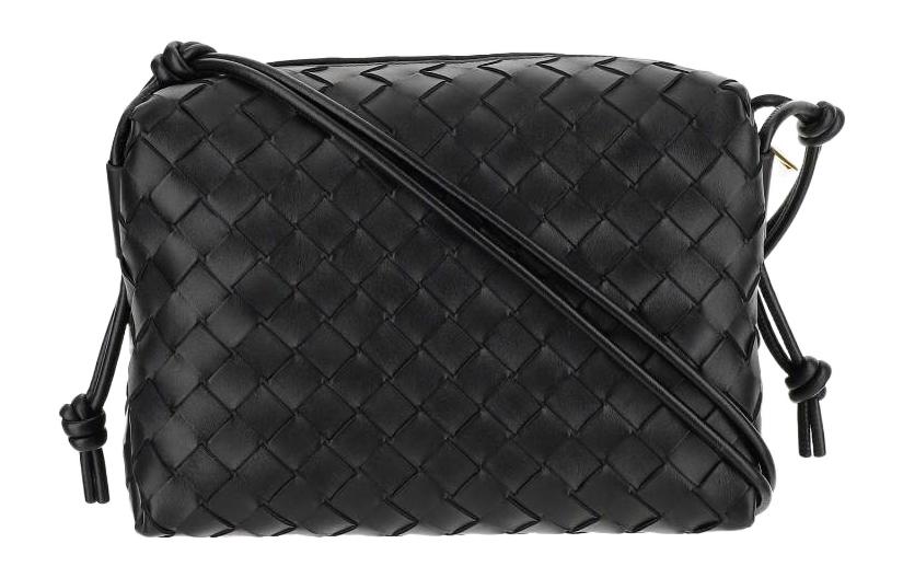 

Bottega Veneta Сумка через плечо из овчины, женская, черная