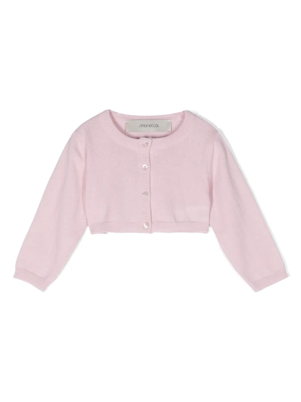 

Укороченный кашемировый кардиган Simonetta, розовый