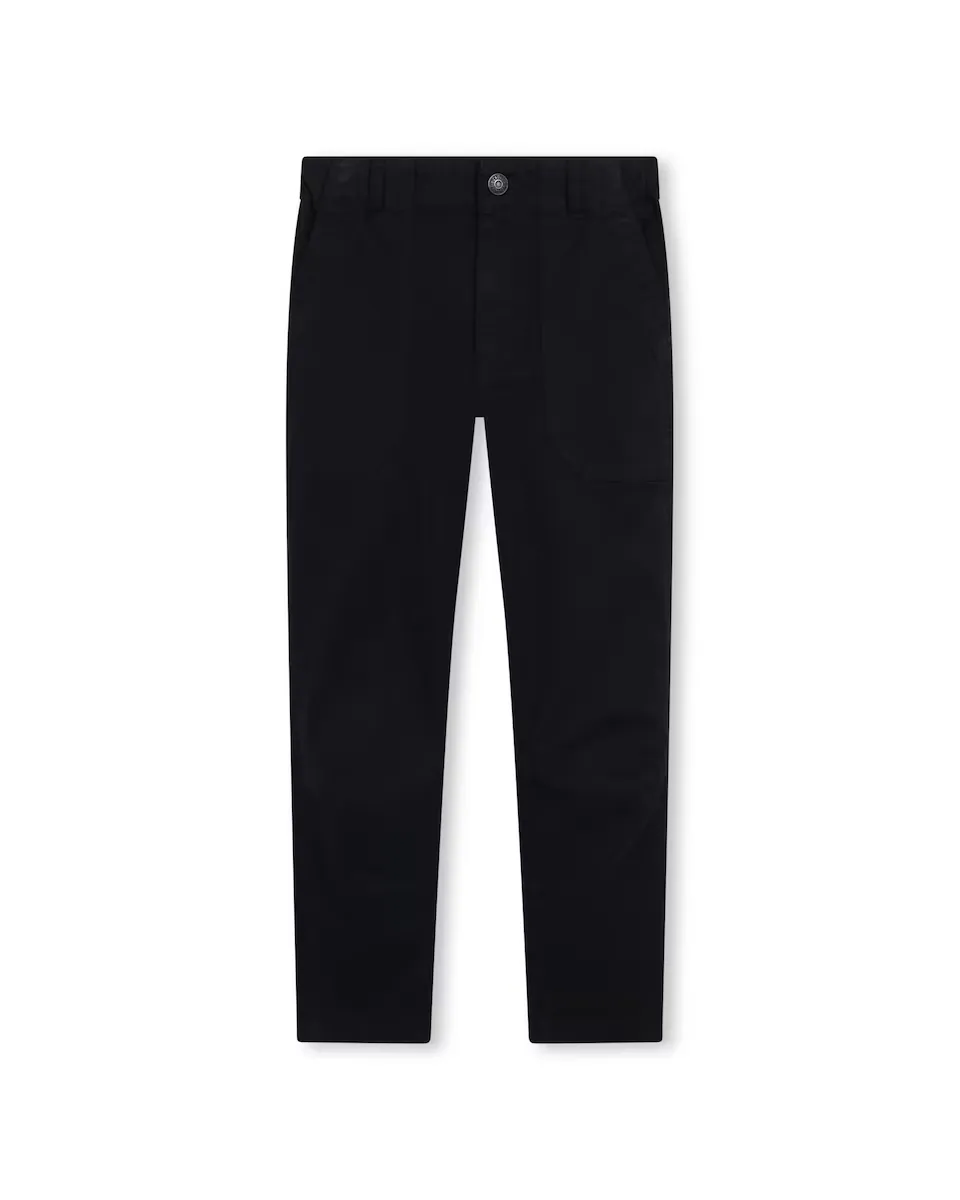 

Брюки-чиносы для мальчика однотонного черного цвета Zadig & Voltaire, черный