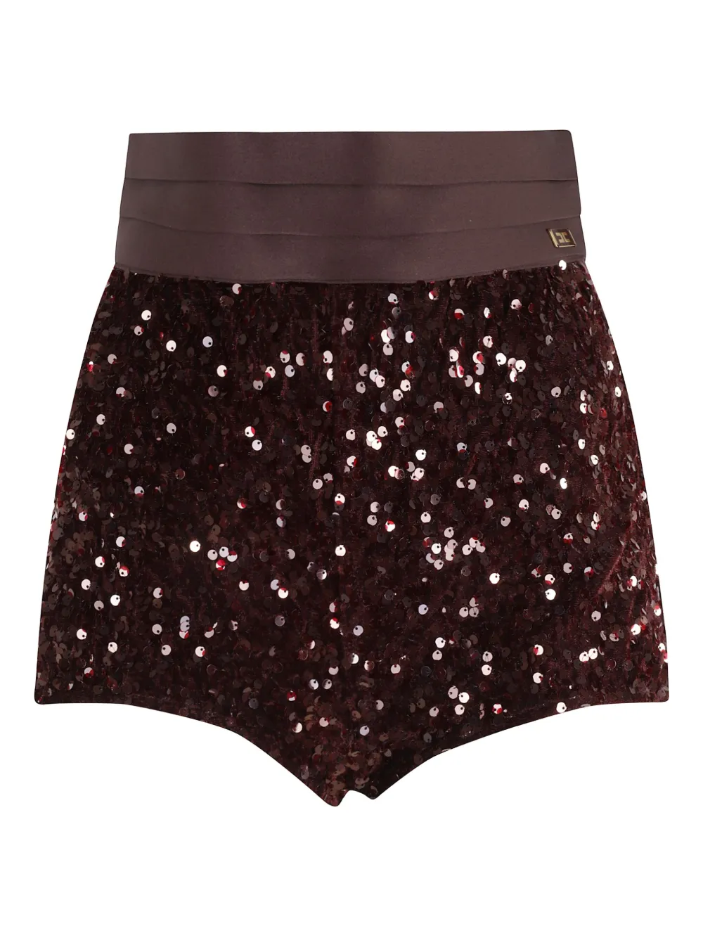 

Шорты, украшенные пайетками Elisabetta Franchi, красный