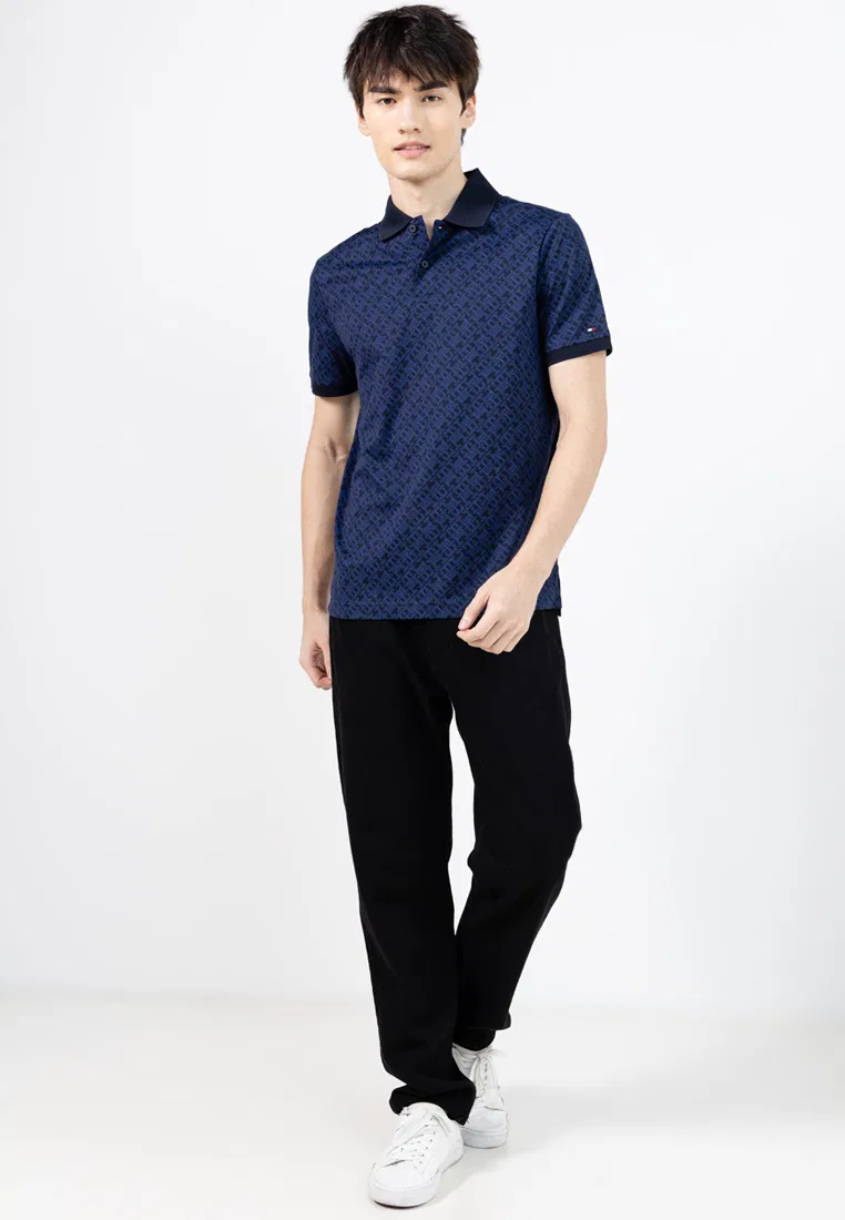 Поло Monogram Regular, Th Mainline Tommy Hilfiger, цвет Desert Sky — фото 4