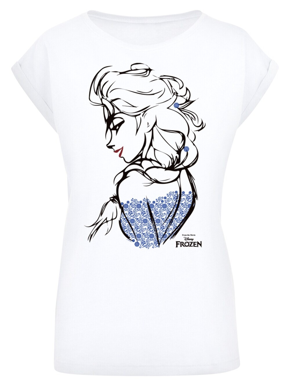 

Рубашка F4Nt4Stic Disney Frozen Elsa Sketch Mono, белый