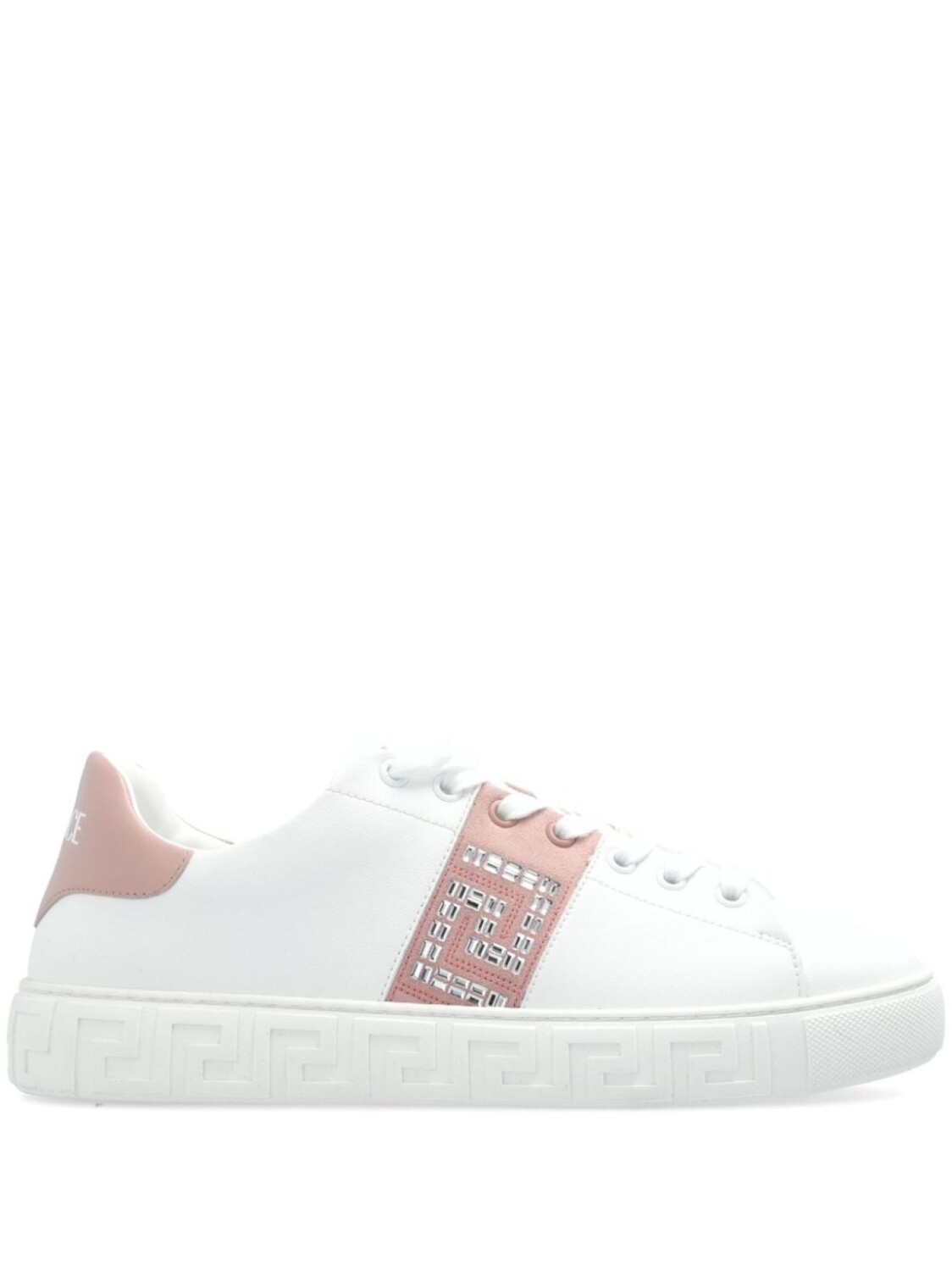

Versace кроссовки Crystal Greca, белый