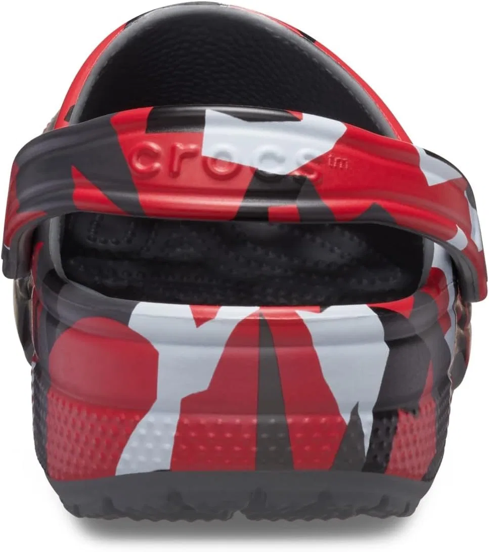 Классические камуфляжные сабо Crocs унисекс для взрослых, Slate Grey Multicoloured — фото 4