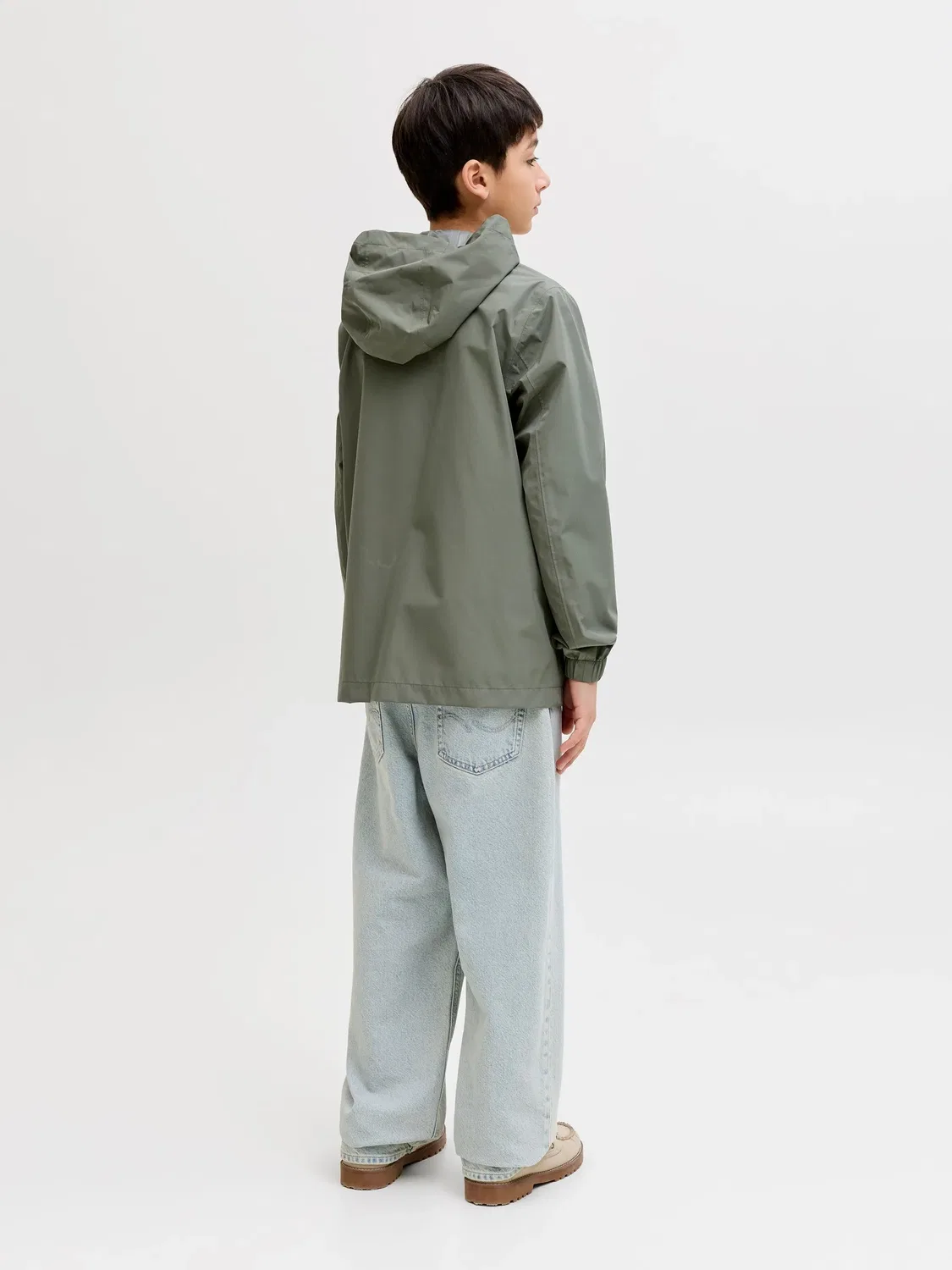 Регеневая куртка водонепроницаемая JACK & JONES Junior, dusty olive — фото 4