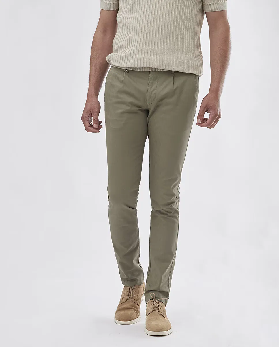 

Китайские мужские брюки slim fit Florentino, зеленый