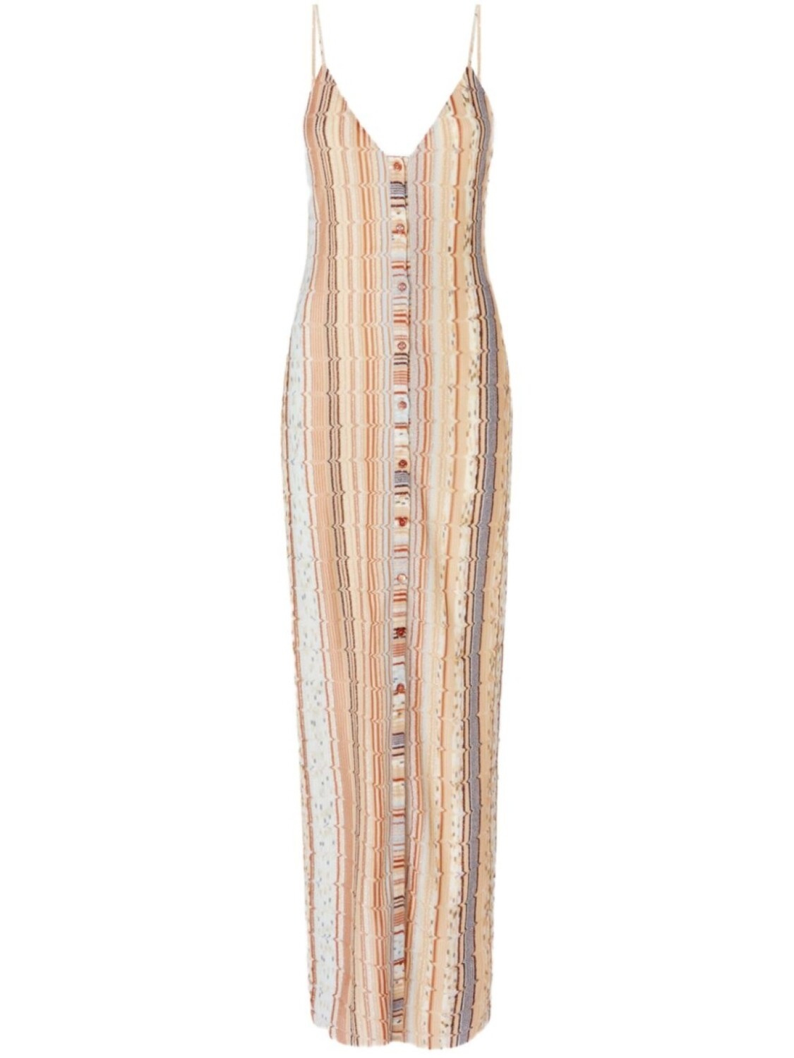 

Длинное платье Missoni с зигзагообразным узором, нейтральный