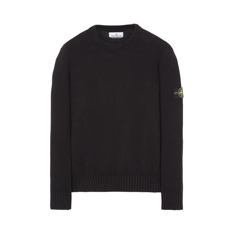 

Джемпер Stone Island Logo Patch Crewneck Jumper, черный