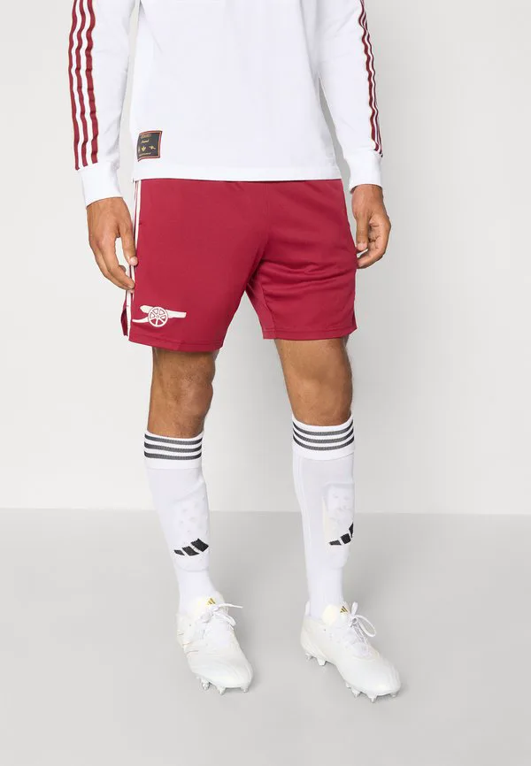 Футбольные шорты «арсенала» 25/26, 3-й сезон, клубная форма Adidas Performance, Team Coll Burgundy/Cloud White