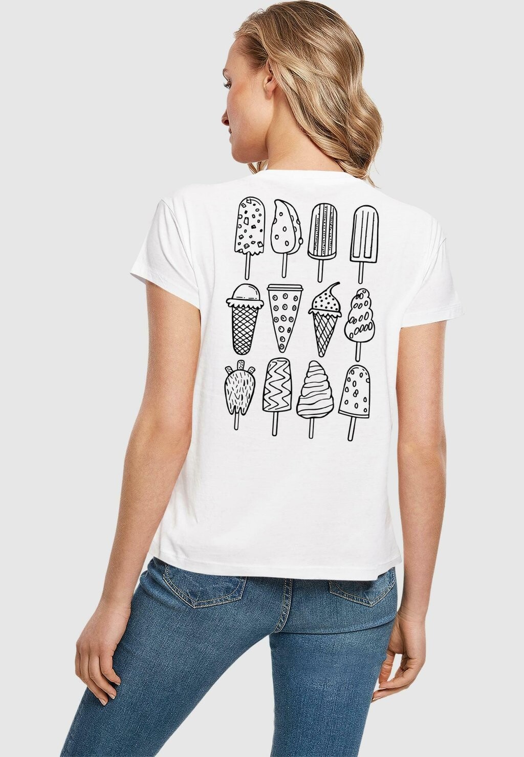 

Футболка с принтом ICE CREAM TEE Merchcode, белый