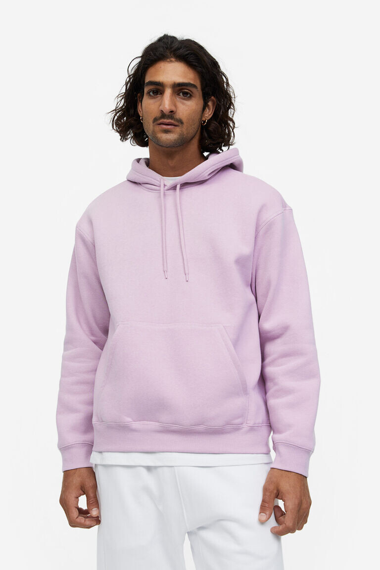 

Свободная толстовка с капюшоном H&M, фиолетовый