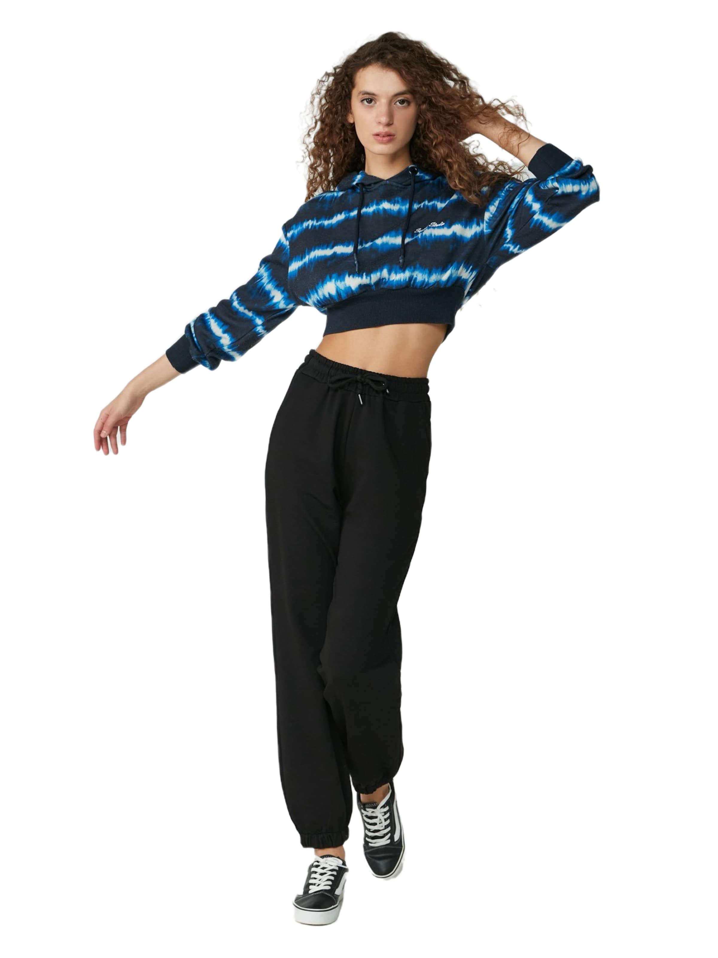 

C&City Брюки с зауженным низом в черном цвете