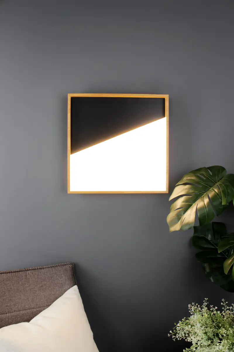 

ECO-LIGHT Настенный светодиодный светильник "Vista", встроенный светодиод, размер. ок. 40 х 40 см гр. ок. 40х 40 см., черный