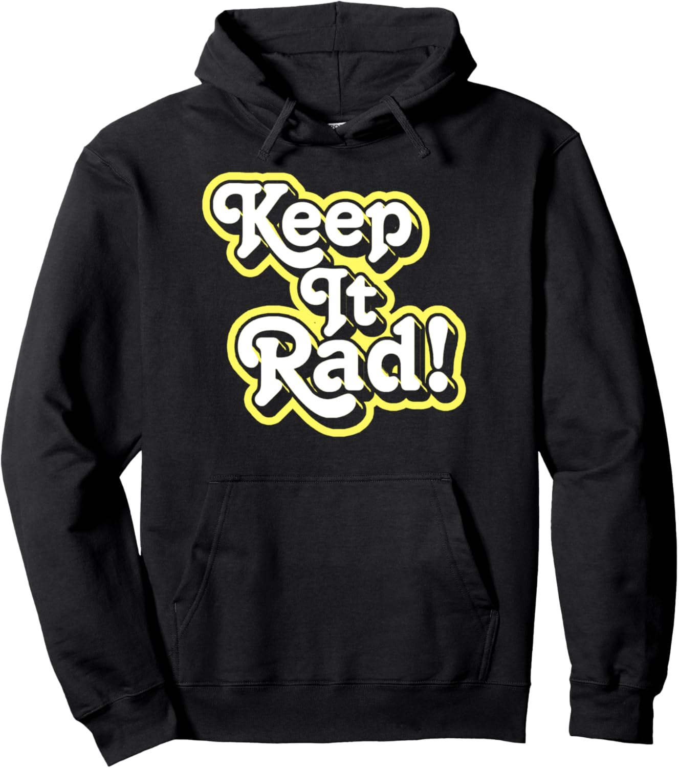 

Keep It Rad! Винтажная забавная хипстерская толстовка 60-х с типографическим рисунком Festy Rave Tees, черный