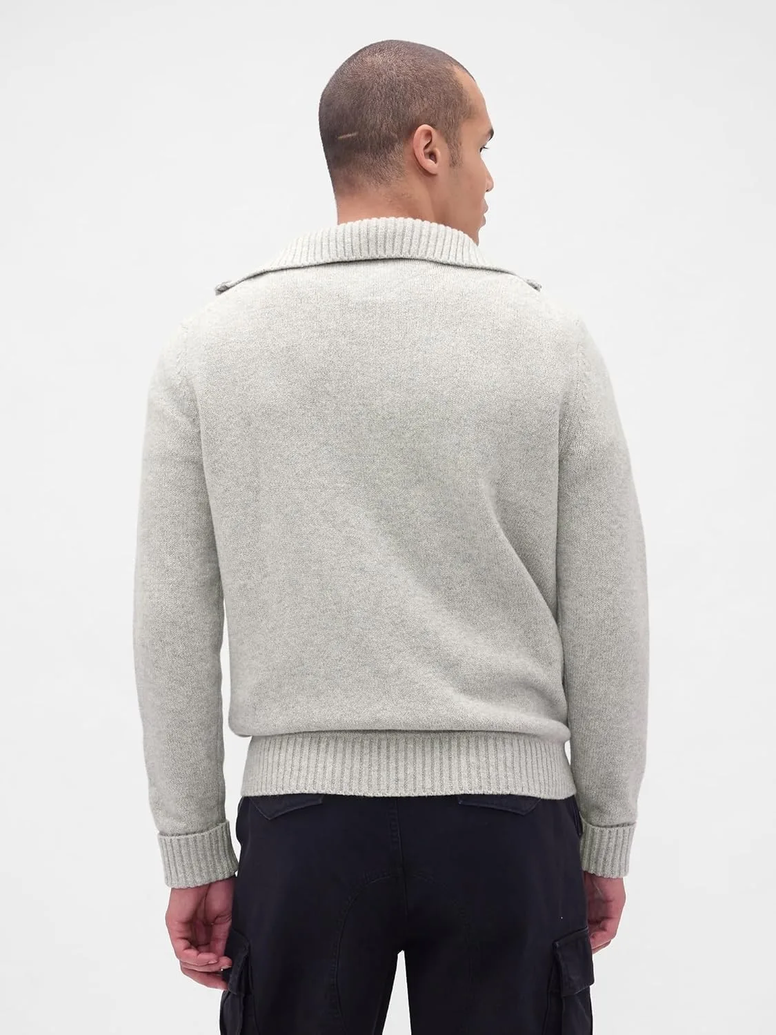 Свитер Gap Men's Cashsoft с застежкой на четверть — фото 3
