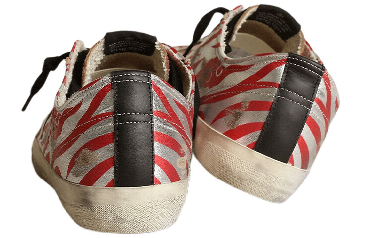 Кроссовки для скейтбординга V-Star мужские, низкие, красные Golden Goose — фото 4