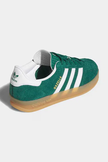 Кроссовки детские Gazelle Indoor Adidas Originals, зеленый — фото 3