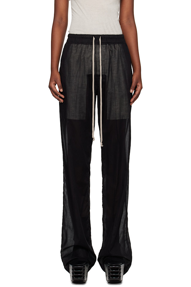 

Голливудские брюки дитрих на шнурке для отдыха Rick Owens, черный