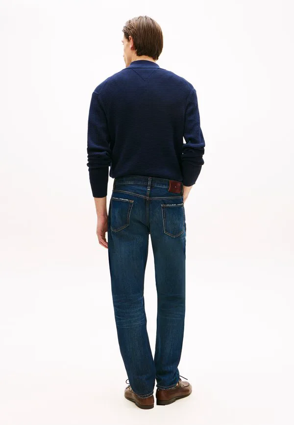 Джинсы harlem с эффектом потертости, стандартные, зауженные, прямые. Tommy Hilfiger, Baz Indigo — фото 3