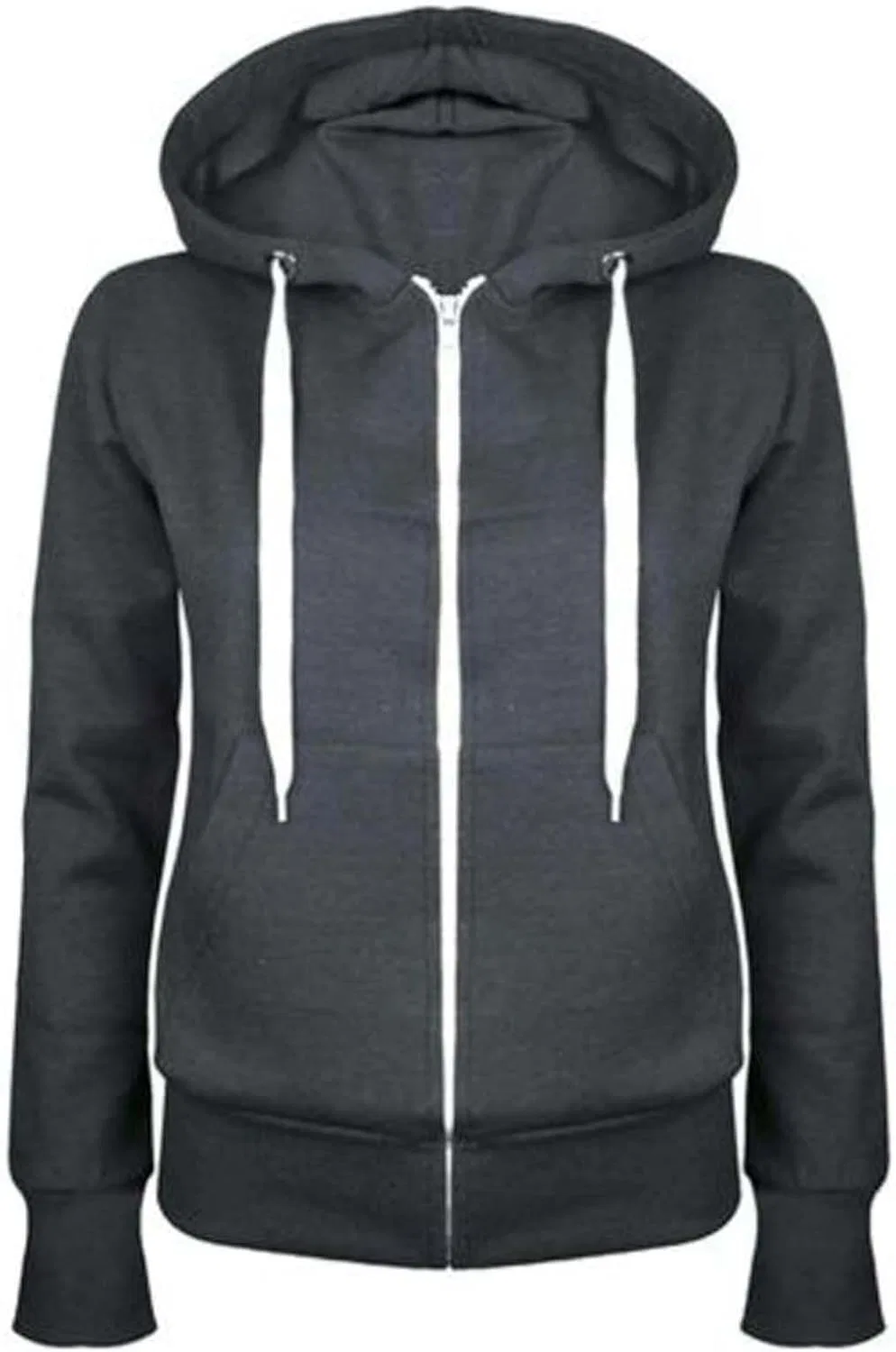 Женская толстовка на молнии, Lightweight, Generic, #05 Dark Gray