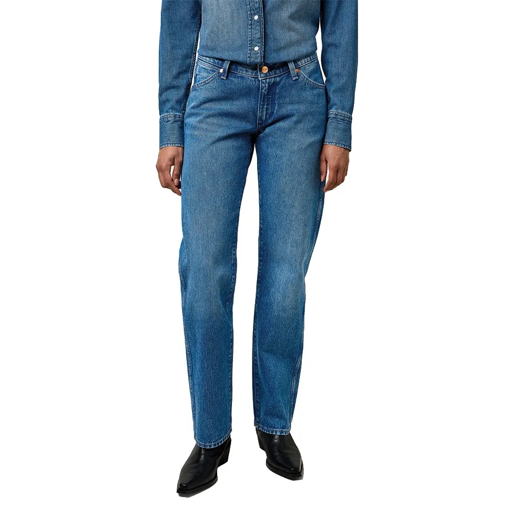 

Джинсы Wrangler Cowboy Straight Fit low waist, синий