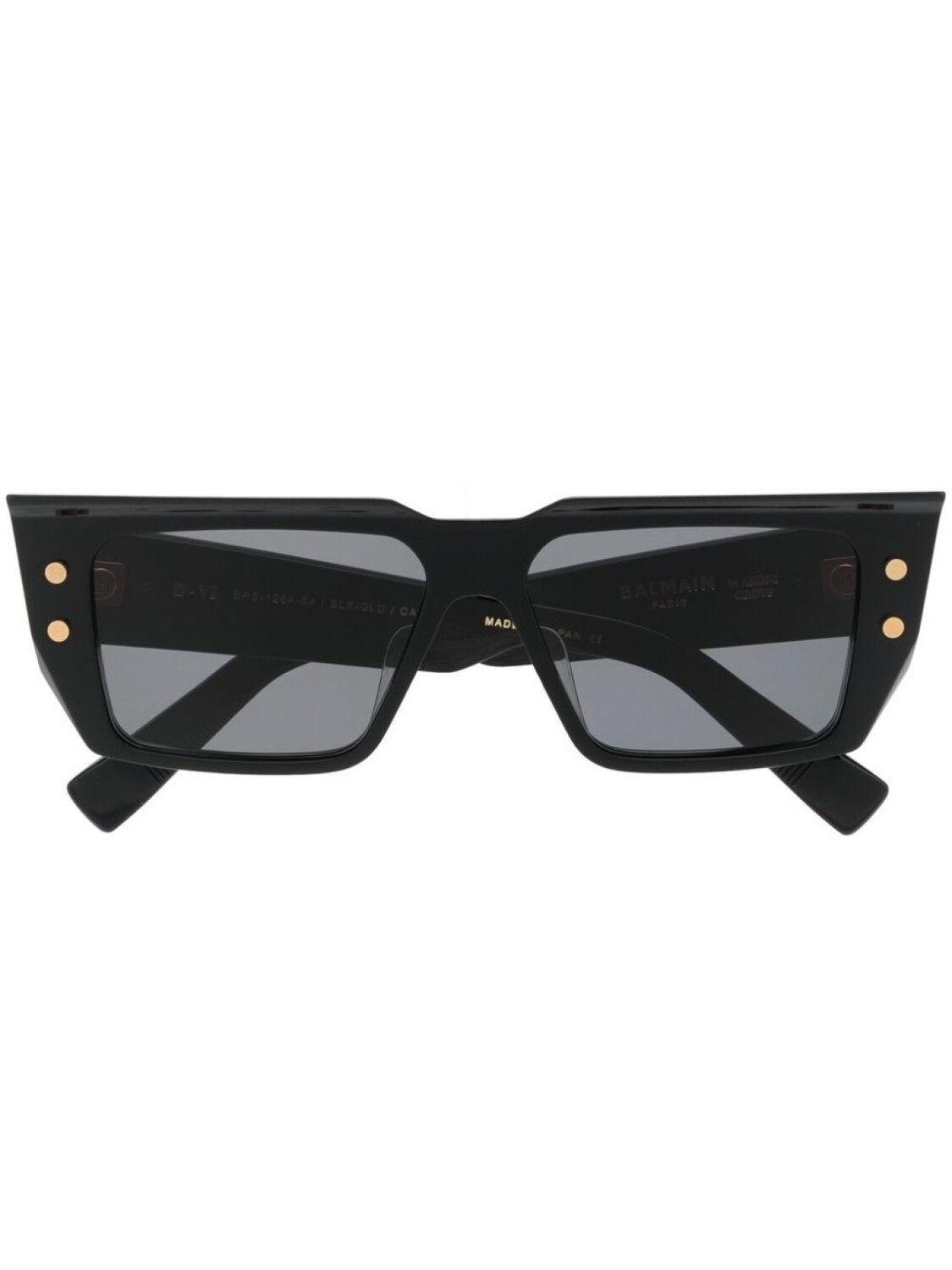 

Balmain Eyewear солнцезащитные очки в квадратной оправе, черный