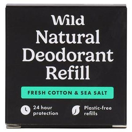 

Сменный блок натурального дезодоранта Fresh Cotton Sea Salt - 40 г Wild