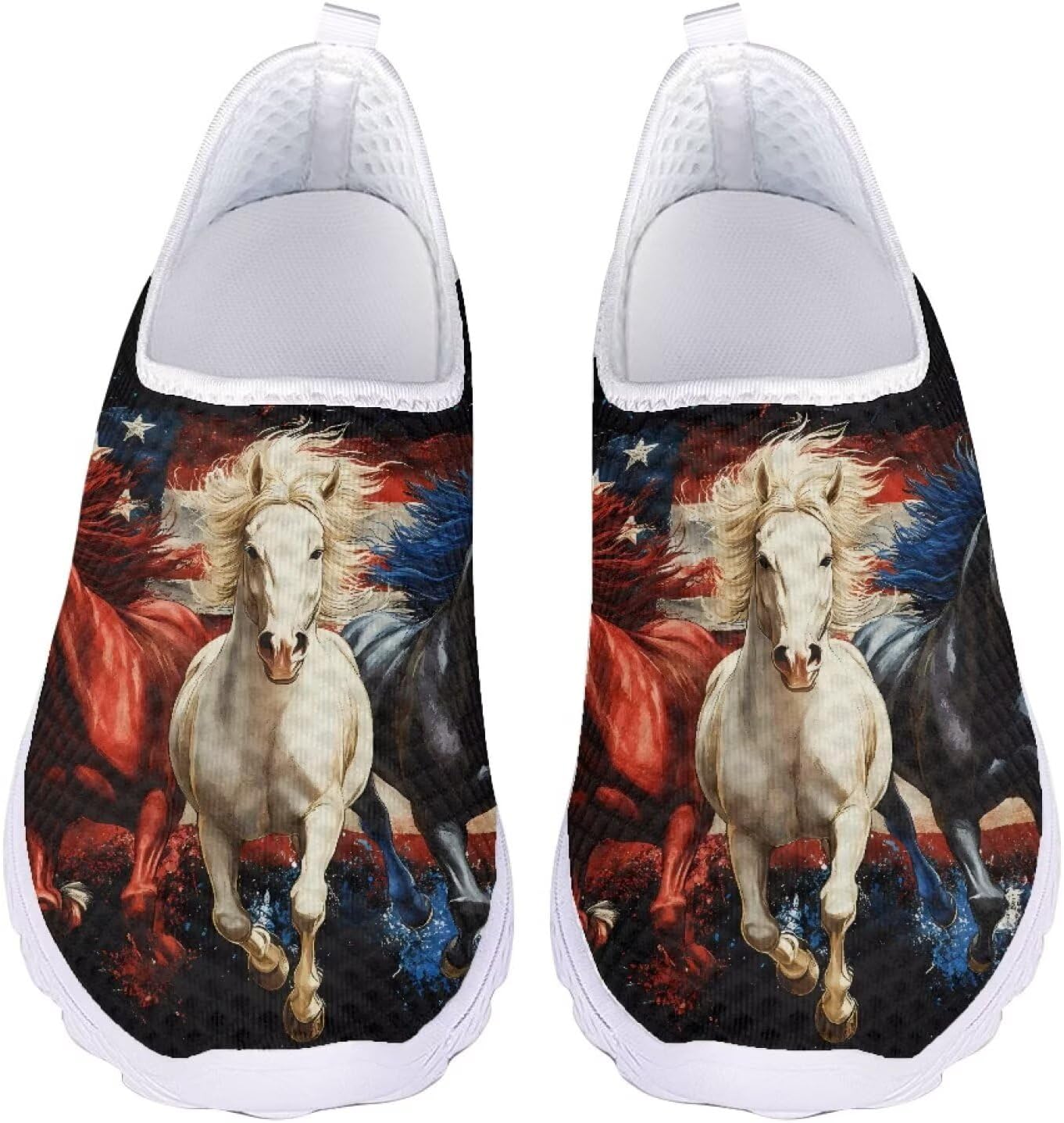 

Кроссовки Kuiaobaty Fashion легкие, дышащие, слипоны для ходьбы, спортивная повседневная обувь, лоферы для женщин и мужчин, American Flag - Z