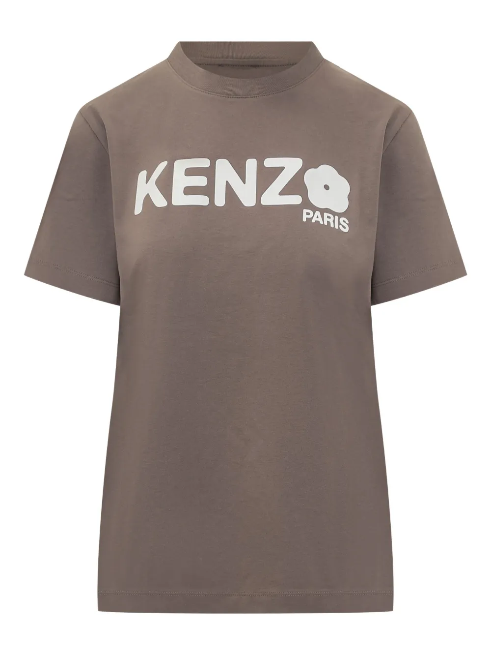 

Футболка с цветочным логотипом KENZO, коричневый