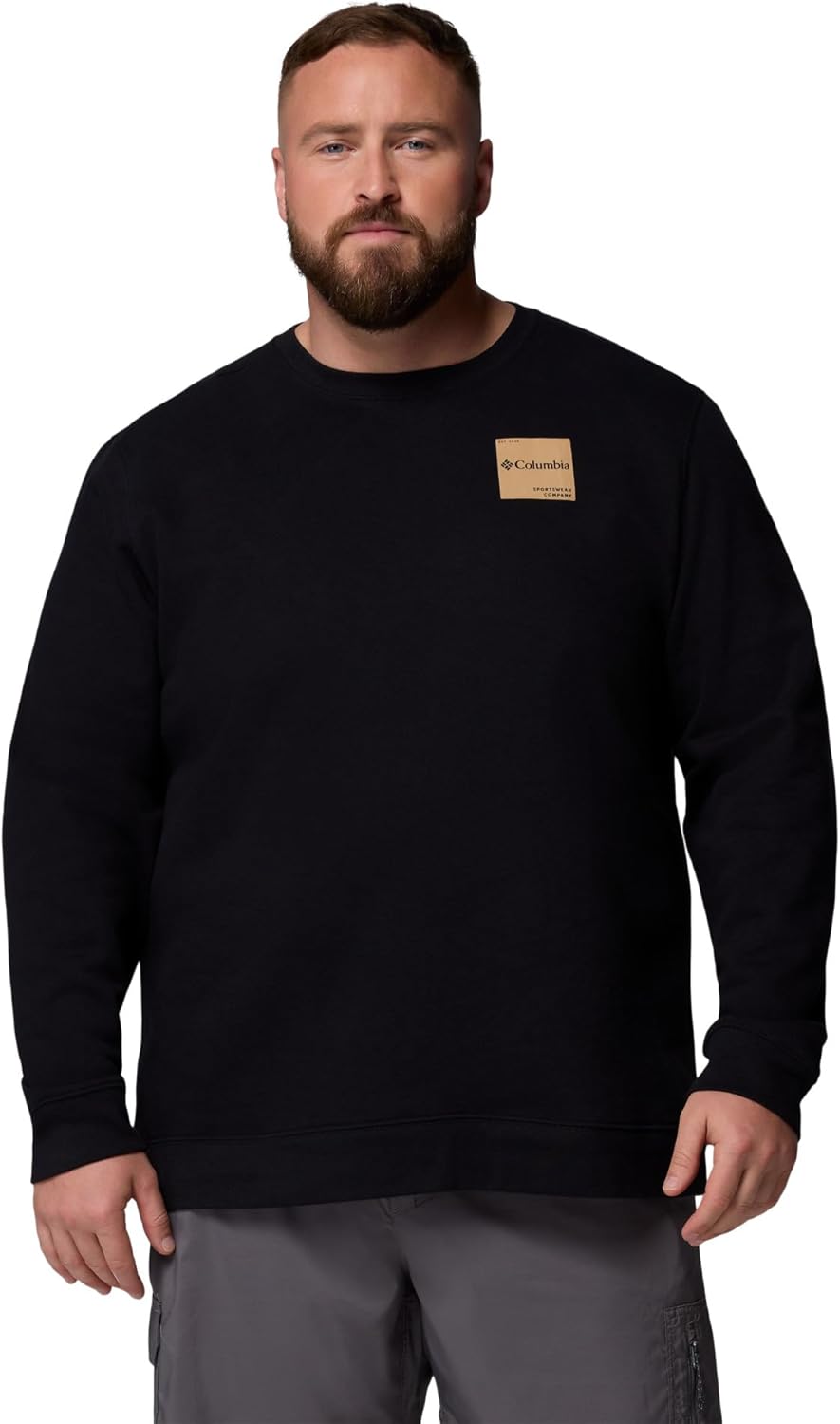 

Толстовка Columbia mens Columbia Trek Crew, Black/Boxy Brand