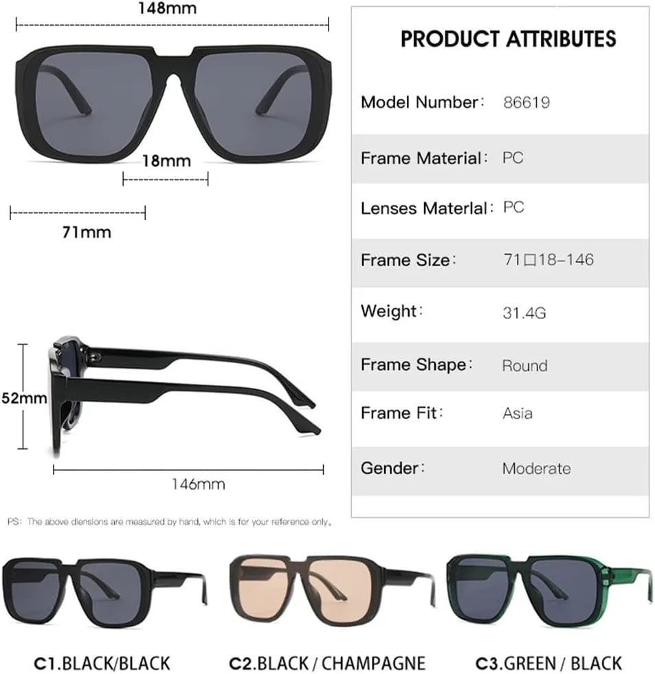 

Мужские солнцезащитные очки в стиле ретро для женщин и мужчин, модные винтажные солнцезащитные очки класса люкс с защитой от УФ-излучения UV400 HHZZYVY, Black Tea