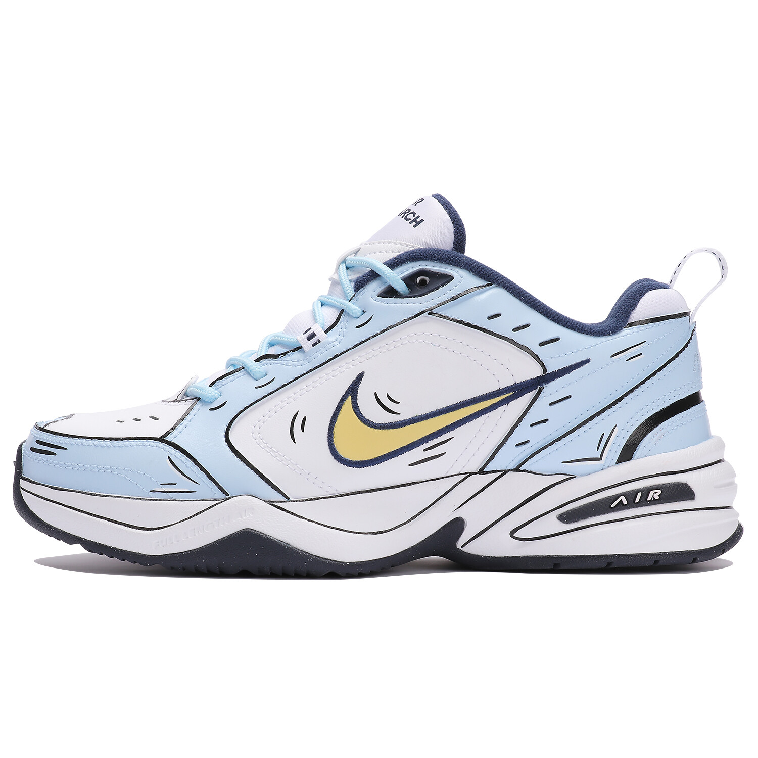 

Массивные кроссовки Nike Air Monarch 4 унисекс, Blue/White