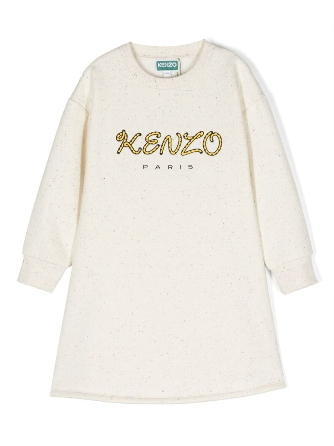 

Kenzo Kids платье с логотипом, нейтральный цвет