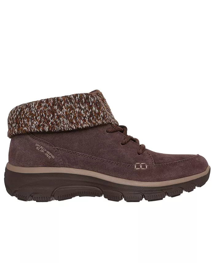 Женские Slip-Ins: Easy Going - повседневные ботильоны Fall Odyssey от Finish Line Skechers, коричневый — фото 2