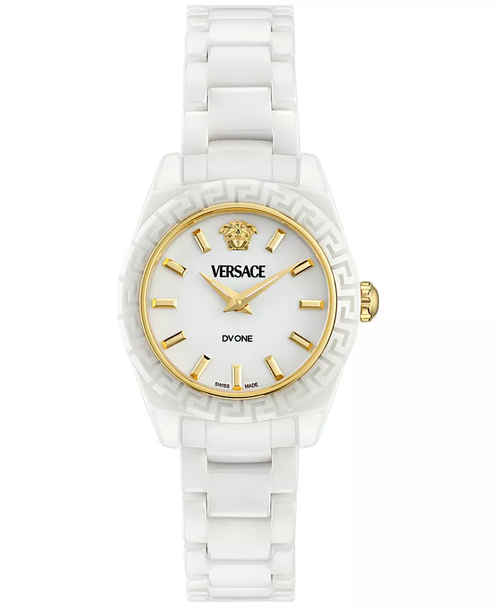 

Женские швейцарские часы Swiss DV One Mini White Ceramic на браслете, 28 мм Versace