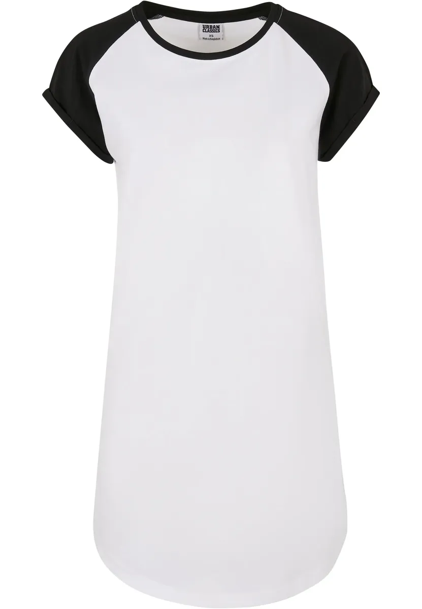 

Платье-рубашка URBAN CLASSICS " Urban Classics Women's Ladies Contrast Raglan Tee Dress" (1 шт.), белый