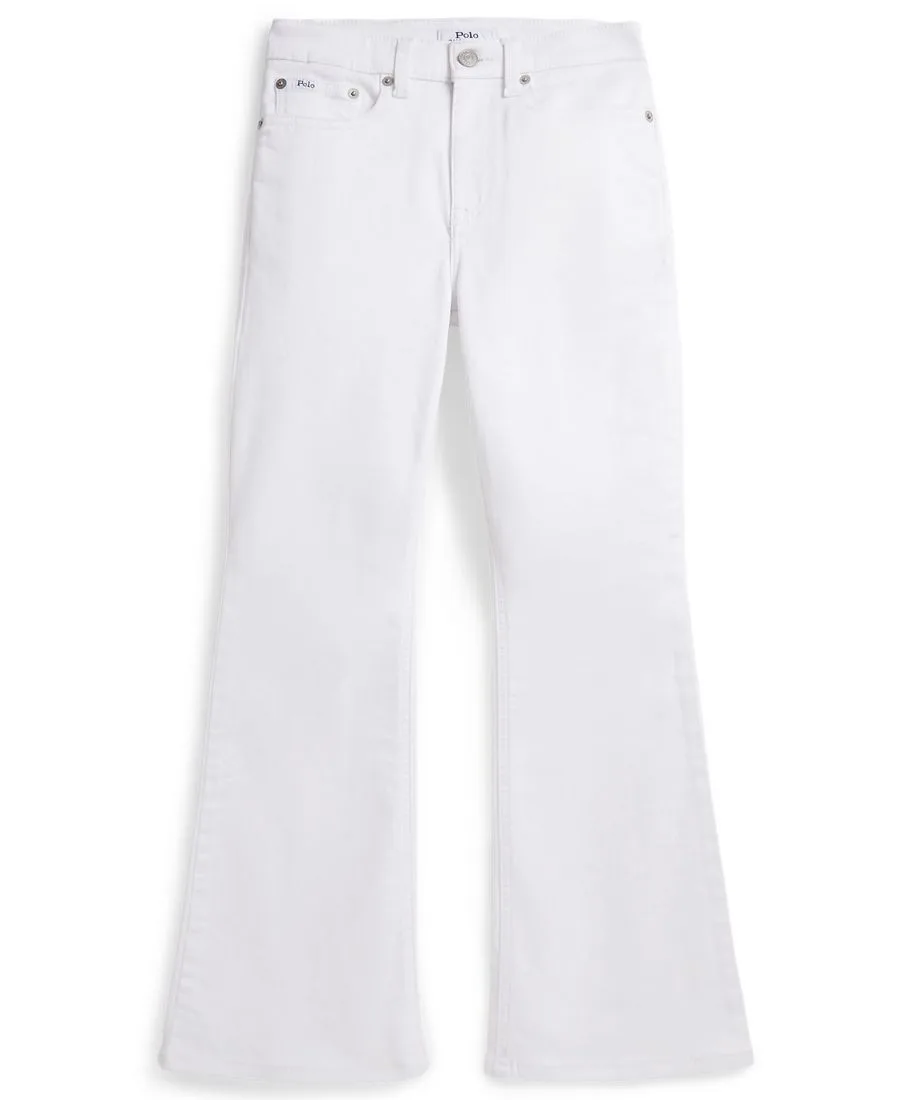 Джинсы-клеш из эластичного денима для девочек 7-16 лет Polo Ralph Lauren, Kindal Wash