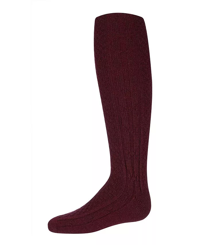 

Детские высокие махровые носки до колена из хлопковой смеси Chunky Cable Knit MeMoi, красный