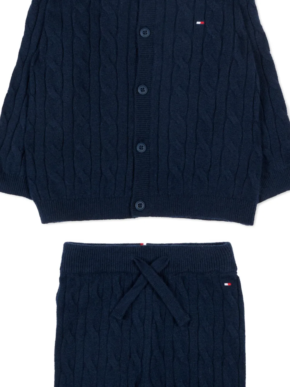 Комплект брюк с вышитым логотипом Tommy Hilfiger Junior, синий — фото 3