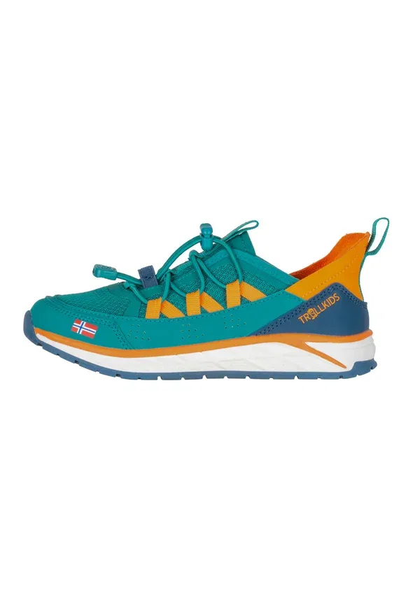Детские кроссовки-треккинги Trollkids Trondheim Sneaker Walking Trainers, цвет морской волны