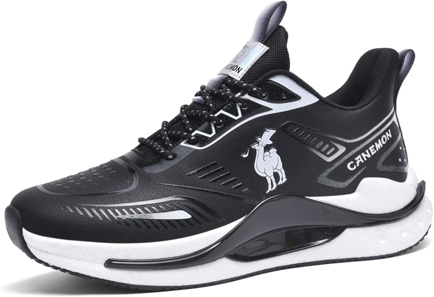 

Мужские ортопедические кроссовки на платформе, модные, удобные, дышащие, с противоскользящей подошвой, шнуровкой и поддержкой свода стопы, для бега, спорта, тренажерного зала, поездок и активного отдыха на улице Nxnbhsl, черный