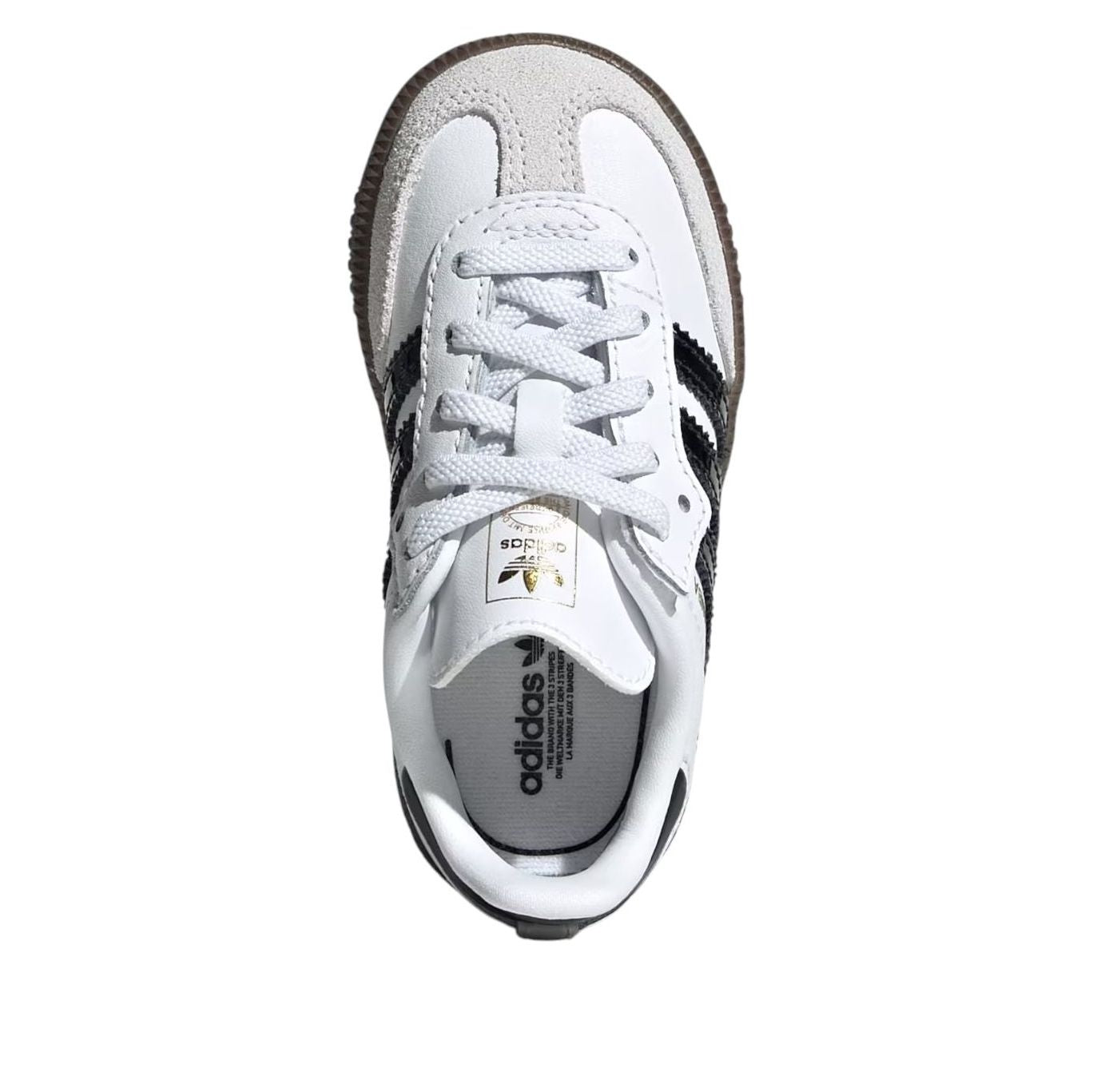 (TD) Adidas Samba OG 'White Black Gum' — фото 2