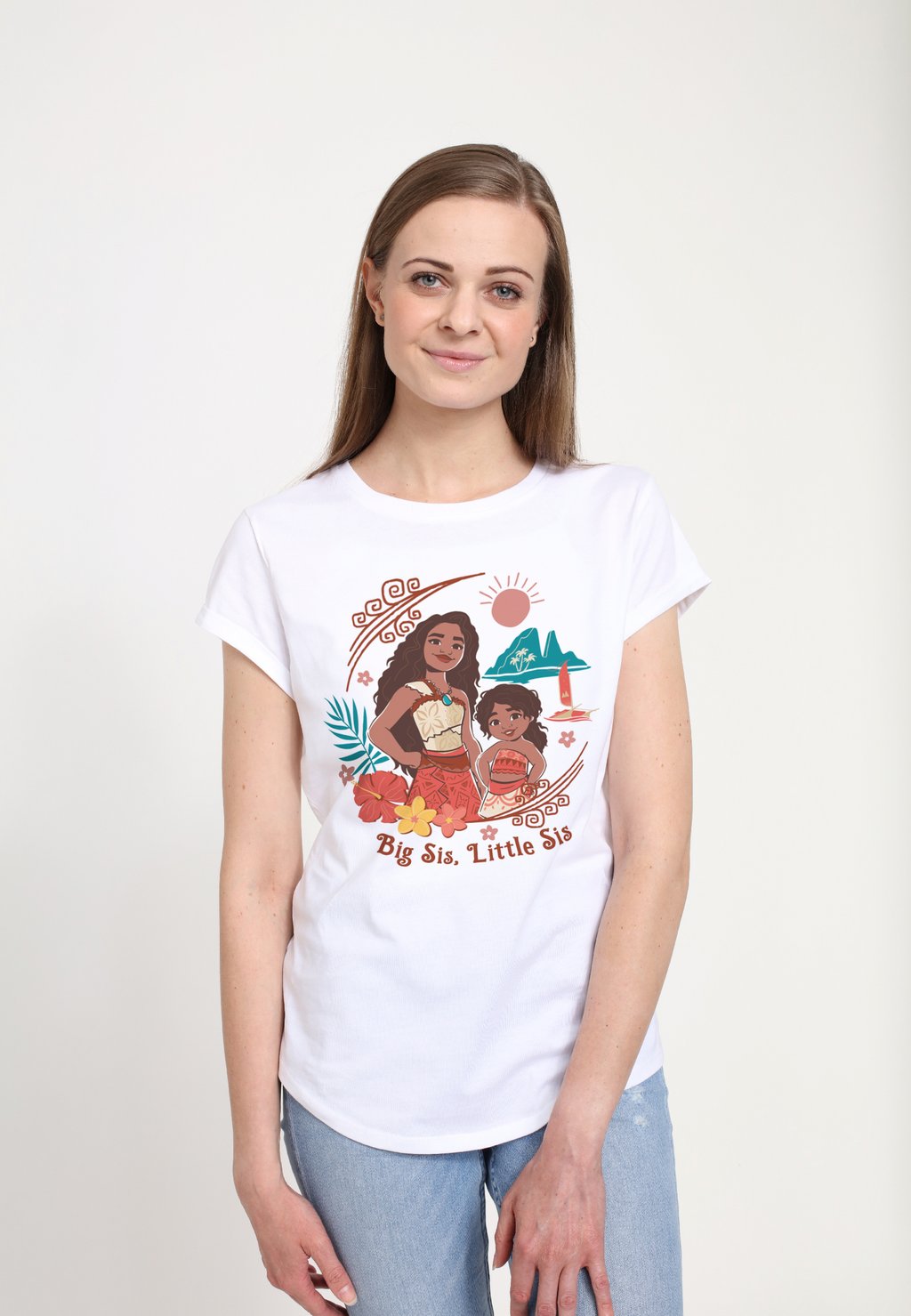 

Футболка с принтом MOANA SISTERS LOVE Disney, белый